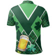 St. Patrick’s Day Ireland Gnome Polo Shirt Shamrock TH4