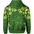 St. Patrick's Day Zip Hoodie Shamrock  2 | 1stIreland