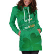 Patrick's Day Hoodie Dress Irish Girl Shamrock Version 2 K13