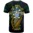 1stireland Ireland T-Shirt - Aiken Irish with Celtic Cross Tee - Irish Family Crest A7 | 1stScotland.com