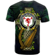 1stireland Ireland T-Shirt - House of MACGEOGHEGAN Irish with Celtic Cross Tee - Irish Family Crest A7 | 1stScotland.com