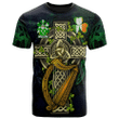 1stireland Ireland T-Shirt - Aherne or Mulhern Irish with Celtic Cross Tee - Irish Family Crest A7 | 1stireland.com