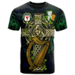 1stireland Ireland T-Shirt - House of MACGEOGHEGAN Irish with Celtic Cross Tee - Irish Family Crest A7 | 1stireland.com