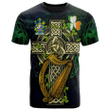 1stireland Ireland T-Shirt - Wallis Irish with Celtic Cross Tee - Irish Family Crest A7 | 1stireland.com