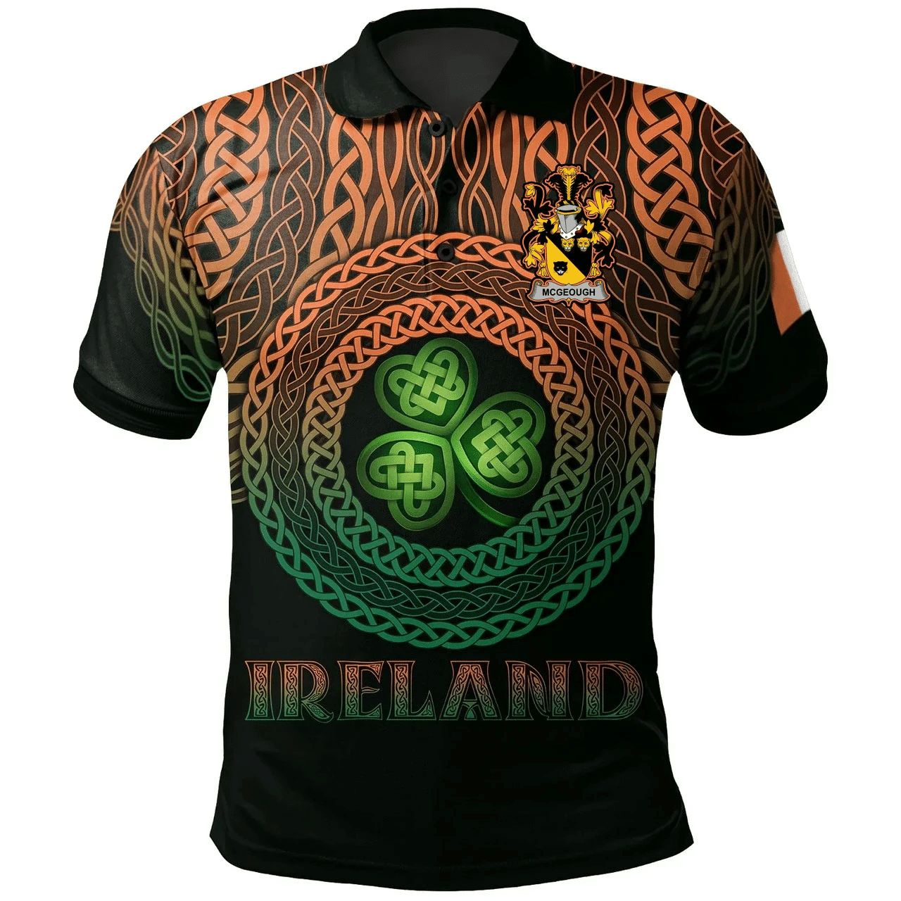 1stIreland Ireland Polo Shirt - Power Irish Family Crest Polo Shirt -  Pride A7