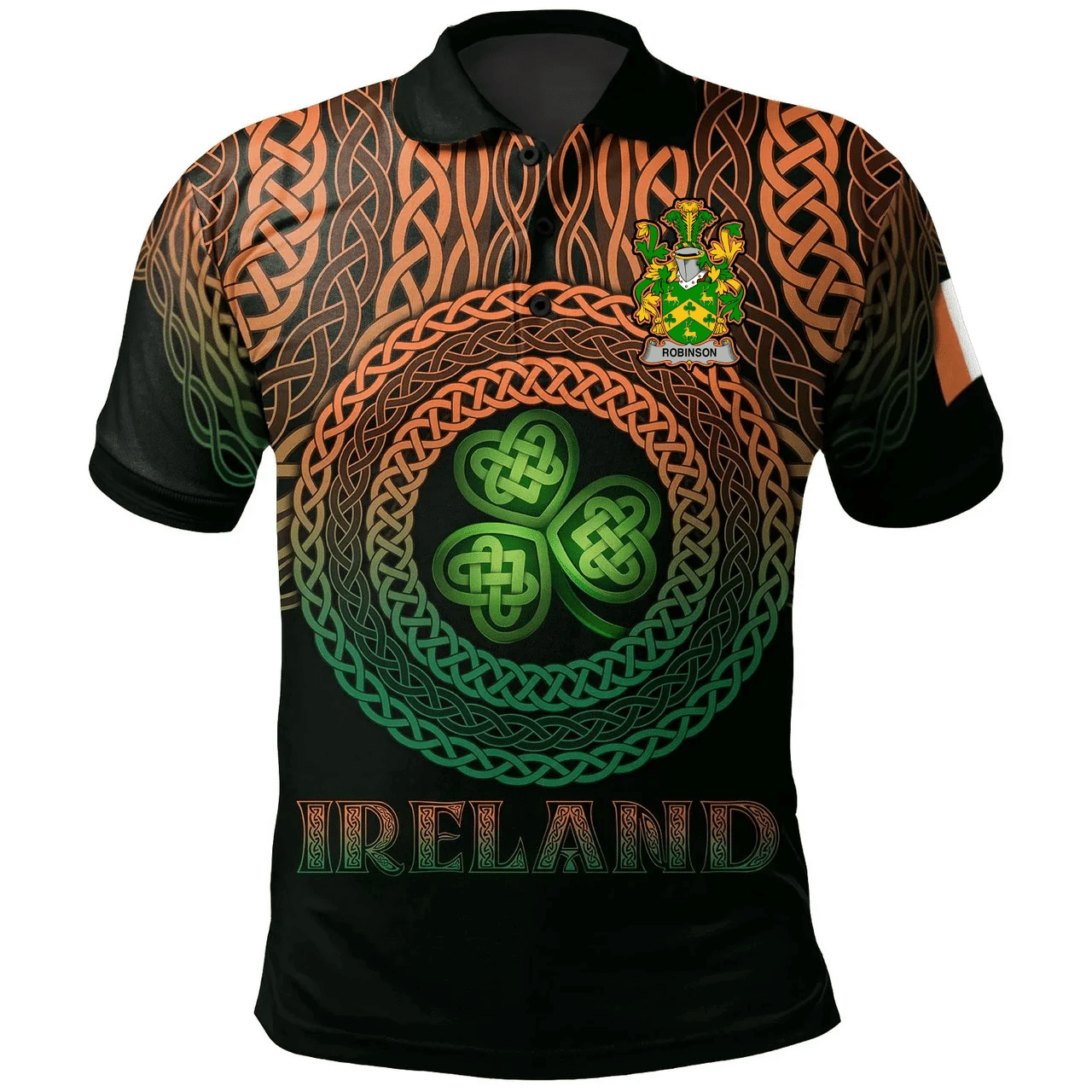 1stIreland Ireland Polo Shirt - Meade Irish Family Crest Polo Shirt -  Pride A7