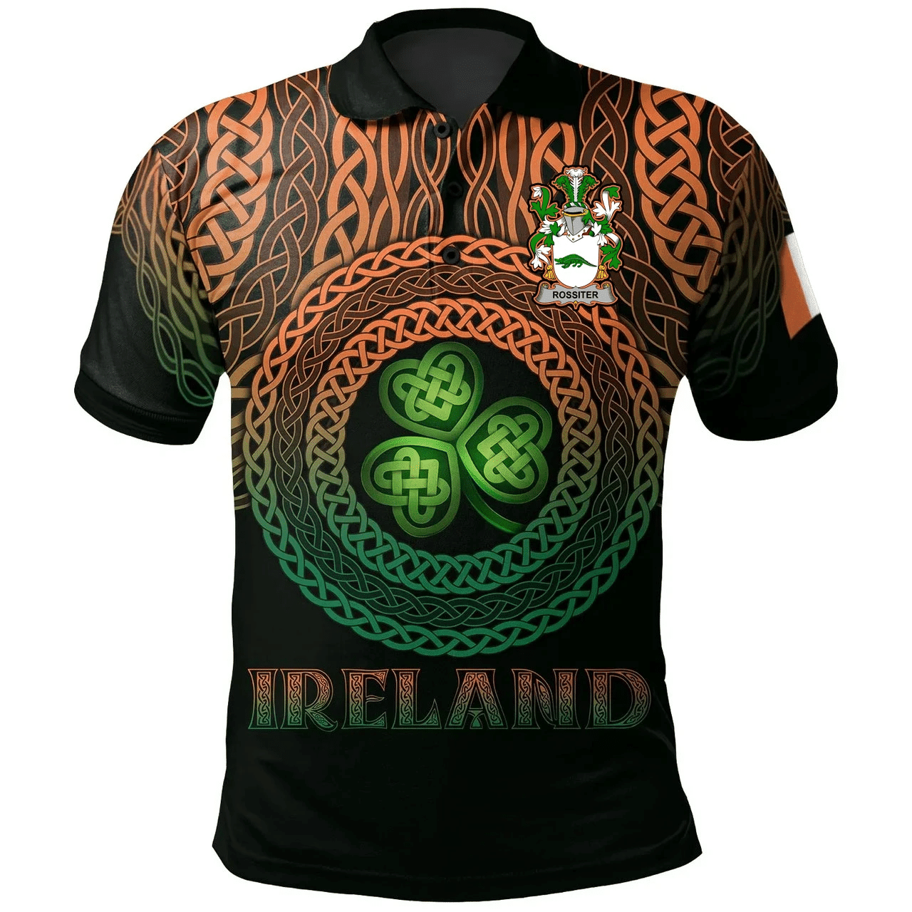 1stIreland Ireland Polo Shirt - Meredith Irish Family Crest Polo Shirt -  Pride A7