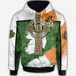 1stIreland Ireland Hoodie - Acheson Irish Family Crest Hoodie - Irish Shamrock With Celtic Cross A7 | 1stIreland.com