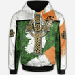 1stIreland Ireland Hoodie - Carson Irish Family Crest Hoodie - Irish Shamrock With Celtic Cross A7 | 1stIreland.com