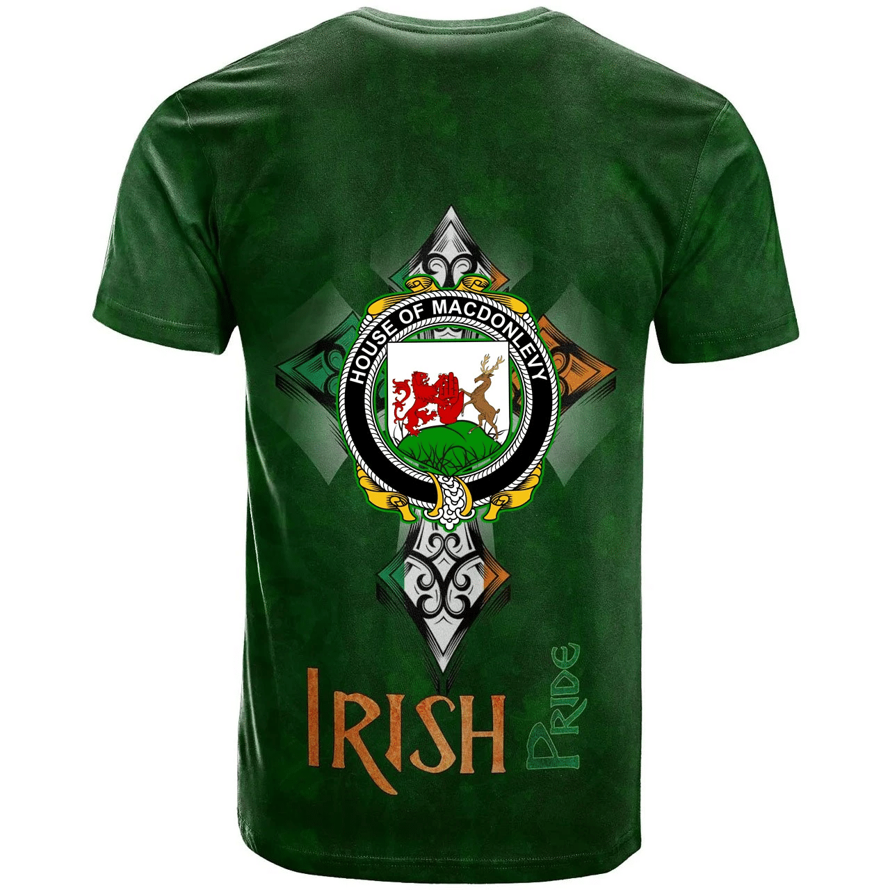 1stIreland Ireland T-Shirt - House of MACDONLEVY Irish Family Crest Ireland Pride A7 | 1stIreland.com