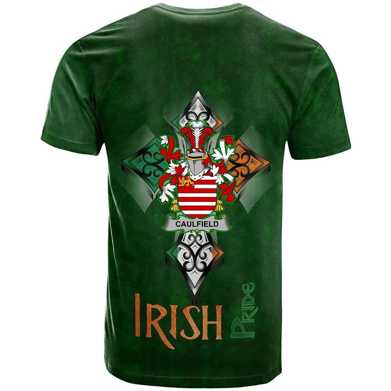 1stIreland Ireland T-Shirt - Caulfield or Gaffney Irish Family Crest Ireland Pride A7 | 1stIreland.com
