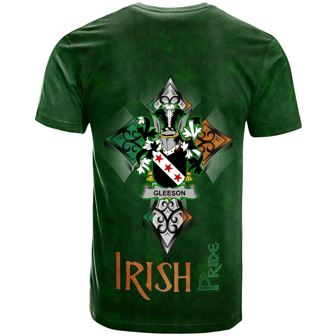 1stIreland Ireland T-Shirt - Gleeson or O'Glissane Irish Family Crest Ireland Pride A7 | 1stIreland.com