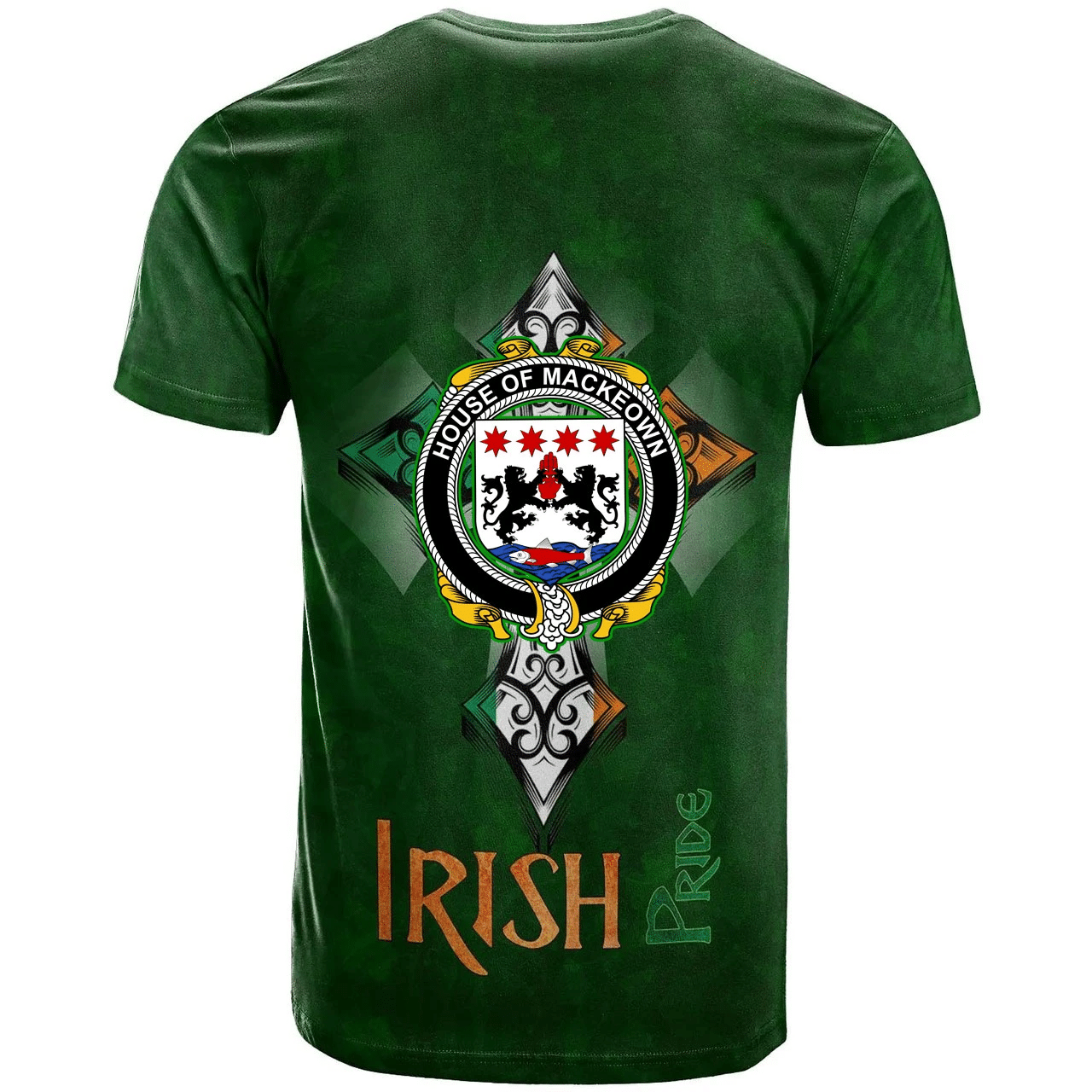 1stIreland Ireland T-Shirt - House of MACKEOWN Irish Family Crest Ireland Pride A7 | 1stIreland.com