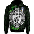 1stIreland Ireland Hoodie - Mackesy Irish Family Crest Hoodie - Celtic Ireland Coat Of Arms Badge Pewter Harp Pin A7 | 1stIreland.com