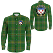 1stIreland Ireland Shirt - House of O'KEARNEY Irish Crest Long Sleeve Button Shirt A7 | 1stIreland.com