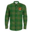 1stIreland Ireland Shirt - Scully or O'Scully Irish Crest Long Sleeve Button Shirt A7 | 1stIreland.com