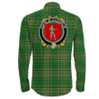 1stIreland Ireland Shirt - House of O'LOUGHLIN Irish Crest Long Sleeve Button Shirt A7