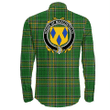 1stIreland Ireland Shirt - House of MACCOSTELLO Irish Crest Long Sleeve Button Shirt A7