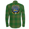 1stIreland Ireland Shirt - House of MACGOVERN Irish Crest Long Sleeve Button Shirt A7