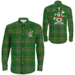 1stIreland Ireland Shirt - Leech Irish Crest Long Sleeve Button Shirt A7 | 1stIreland.com