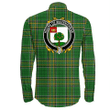 1stIreland Ireland Shirt - House of MACENCHROE Irish Crest Long Sleeve Button Shirt A7