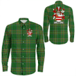 1stIreland Ireland Shirt - Kirby or O'Kirby Irish Crest Long Sleeve Button Shirt A7 | 1stIreland.com