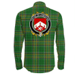 1stIreland Ireland Shirt - House of O'MEEHAN Irish Crest Long Sleeve Button Shirt A7