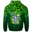 1stIreland Ireland Hoodie - Mills Irish Family Crest Hoodie - Irish Shamrock Triangle Style A7 | 1stIreland.com