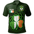 1stIreland Ireland Clothing - House of MURPHY (O’Morchoe) Irish Family Crest Polo Shirt - Irish Shamrock Irish Pride A7 | 1stIreland.com