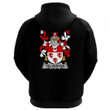 1stIreland Ireland Clothing - Yelverton Irish Family Crest Hoodie (Black) A7 | 1stIreland