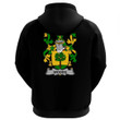 1stIreland Ireland Clothing - Woods Irish Family Crest Hoodie (Black) A7 | 1stIreland