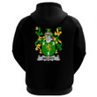1stIreland Ireland Clothing - Melody or O'Moledy Irish Family Crest Hoodie (Black) A7 | 1stIreland