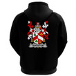 1stIreland Ireland Clothing - Kingston Irish Family Crest Hoodie (Black) A7 | 1stIreland