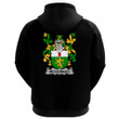 1stIreland Ireland Clothing - McGuiness or McGenis Irish Family Crest Hoodie (Black) A7 | 1stIreland