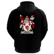 1stIreland Ireland Clothing - Truell Irish Family Crest Hoodie (Black) A7 | 1stIreland
