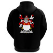 1stIreland Ireland Clothing - St.John Irish Family Crest Hoodie (Black) A7 | 1stIreland