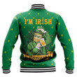 1stireland Clothing - Green Shamrock Beer Party Patrick Day's Baseball Jacket