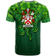 1stIreland Ireland T-Shirt - Bannon or O Bannon Irish Family Crest T-Shirt - Irish Shamrock Triangle Style A7 | 1stIreland