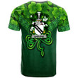 1stIreland Ireland T-Shirt - Ushburne Irish Family Crest T-Shirt - Irish Shamrock Triangle Style A7 | 1stIreland