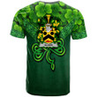1stIreland Ireland T-Shirt - Oliver Irish Family Crest T-Shirt - Irish Shamrock Triangle Style A7 | 1stIreland