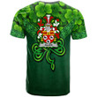 1stIreland Ireland T-Shirt - Allen Irish Family Crest T-Shirt - Irish Shamrock Triangle Style A7 | 1stIreland