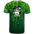 1stIreland Ireland T-Shirt - Metcalf or Metcalfe Irish Family Crest T-Shirt - Irish Shamrock Triangle Style A7 | 1stIreland