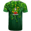 1stIreland Ireland T-Shirt - Heffernan or O Heffernan Irish Family Crest T-Shirt - Irish Shamrock Triangle Style A7 | 1stIreland