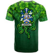 1stIreland Ireland T-Shirt - Kingdon Irish Family Crest T-Shirt - Irish Shamrock Triangle Style A7 | 1stIreland