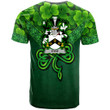 1stIreland Ireland T-Shirt - Eyre Irish Family Crest T-Shirt - Irish Shamrock Triangle Style A7 | 1stIreland