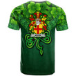1stIreland Ireland T-Shirt - Burke Irish Family Crest T-Shirt - Irish Shamrock Triangle Style A7 | 1stIreland