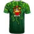 1stIreland Ireland T-Shirt - Carron Irish Family Crest T-Shirt - Irish Shamrock Triangle Style A7 | 1stIreland