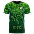 1stIreland Ireland T-Shirt - House of O MOONEY Irish Family Crest T-Shirt - Irish Shamrock Triangle Style A7 | 1stIreland