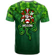 1stIreland Ireland T-Shirt - Behan Irish Family Crest T-Shirt - Irish Shamrock Triangle Style A7 | 1stIreland