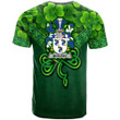 1stIreland Ireland T-Shirt - McElroy or Gilroy Irish Family Crest T-Shirt - Irish Shamrock Triangle Style A7 | 1stIreland